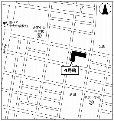 大阪市営小林住宅４号館 周辺図