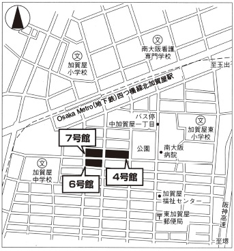 大阪市営中加賀屋住宅４号館 周辺図