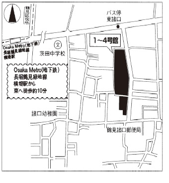 大阪市営諸口住宅 ２号館 周辺図