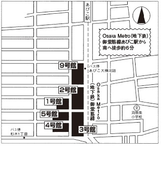 大阪市営我孫子南住宅２号館 周辺図
