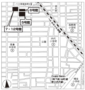 大阪市営御幸住宅６号館 周辺図