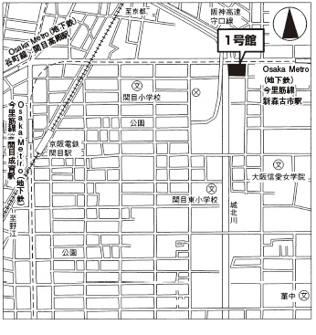 大阪市営古市北第２住宅１号館 周辺図