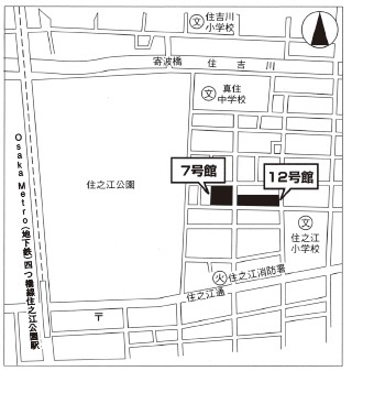 大阪市営御崎住宅１２号館 周辺図