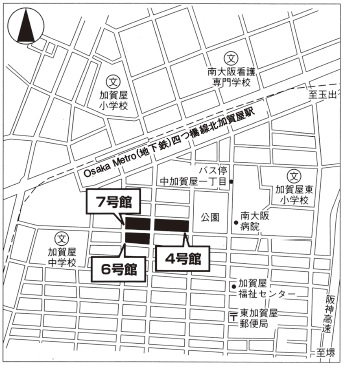 大阪市営中加賀屋住宅７号館 周辺図