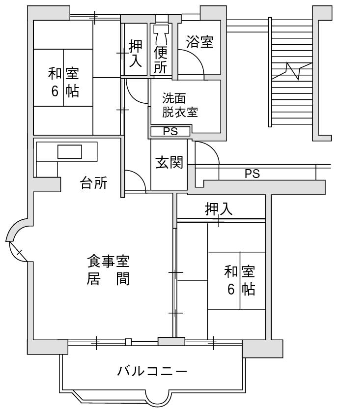 大阪市営高見住宅26号館 312号室の物件詳細 大阪市住まい公社 大阪市営高見住宅26号館 312号室の物件詳細 大阪市住まい公社