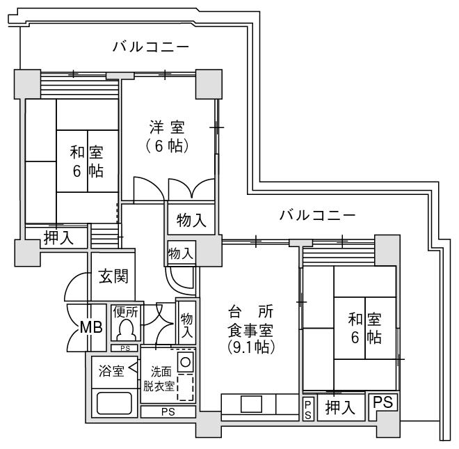 大阪市営堂ヶ芝住宅１１号館 号室の物件詳細 大阪市住まい公社