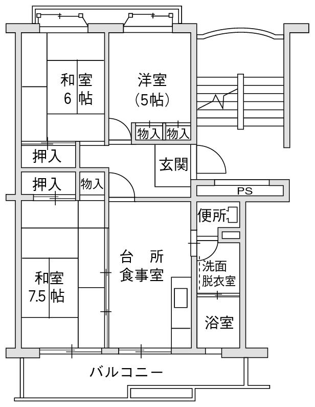 大阪市営諸口住宅 １号館 号室の物件詳細 大阪市住まい公社